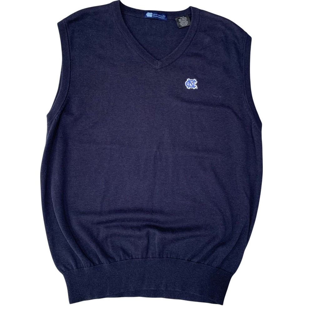 UNC Tar Heels Finley Private‎ Collection V-Neck Sweater Vest Mens Medium Golf